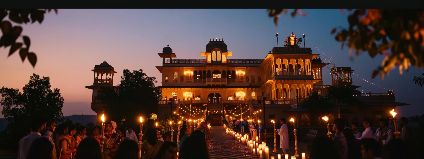 a lavish rajasthan palace wedding at mandawa castle, boasting traditional charm and regal splendor, with a backdrop of desert landscapes.